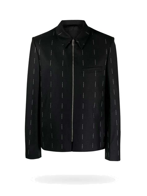 givenchy blazer black and white|givenchy coat men's.